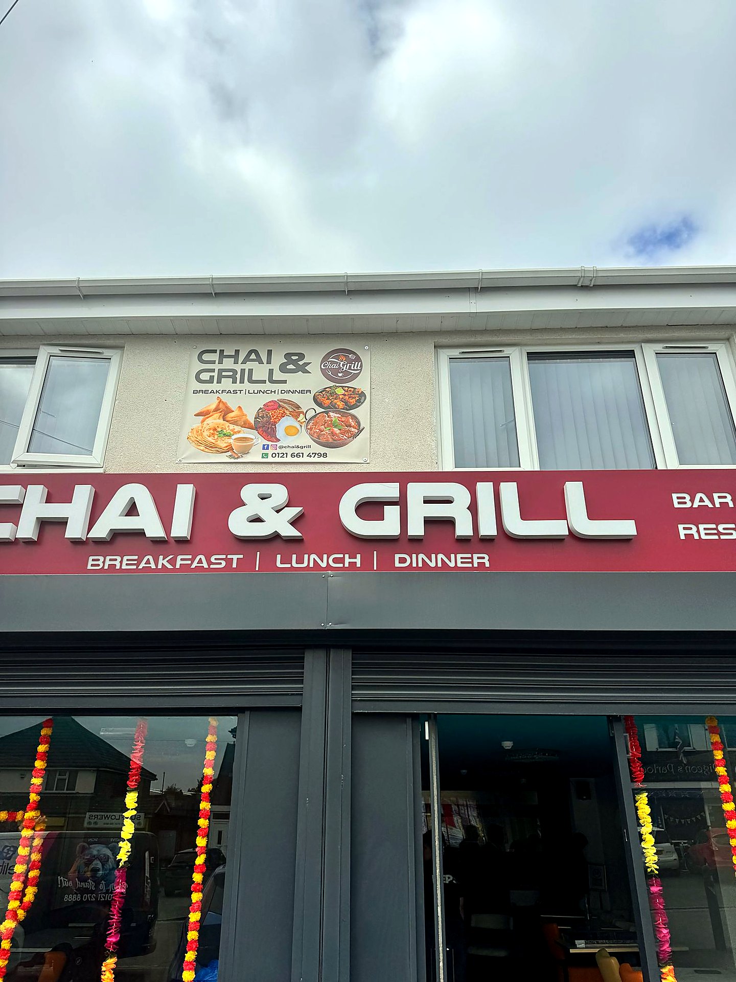 Chai & Grill fascia sign