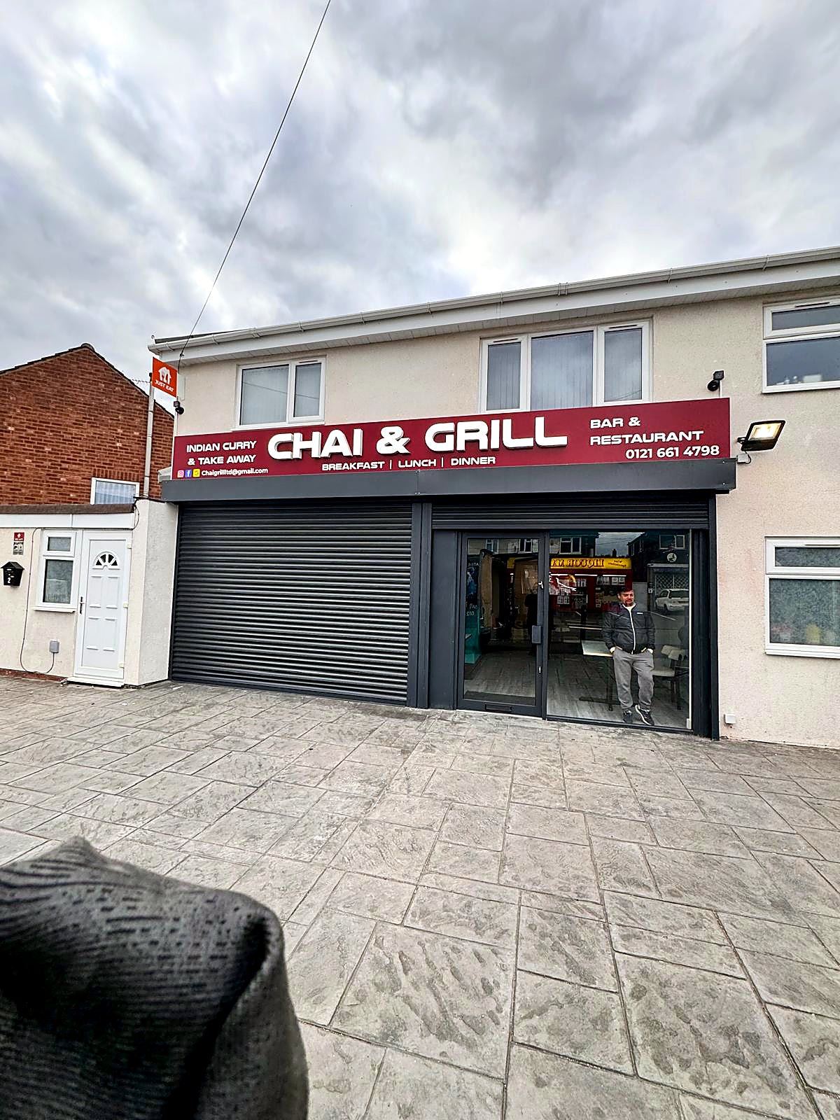 Chai & Grill illuminated fascia