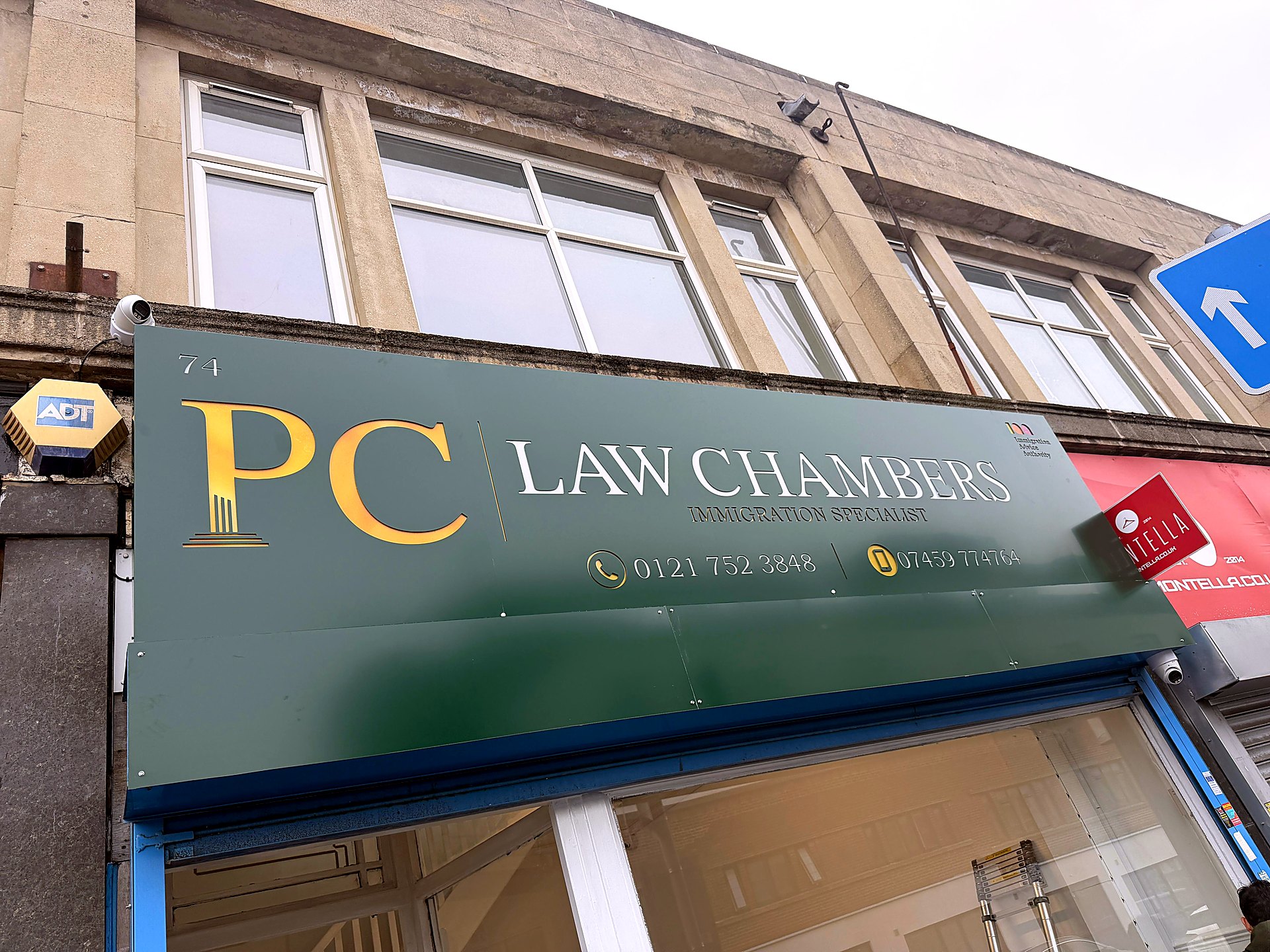 PC Law Chambers fascia sign