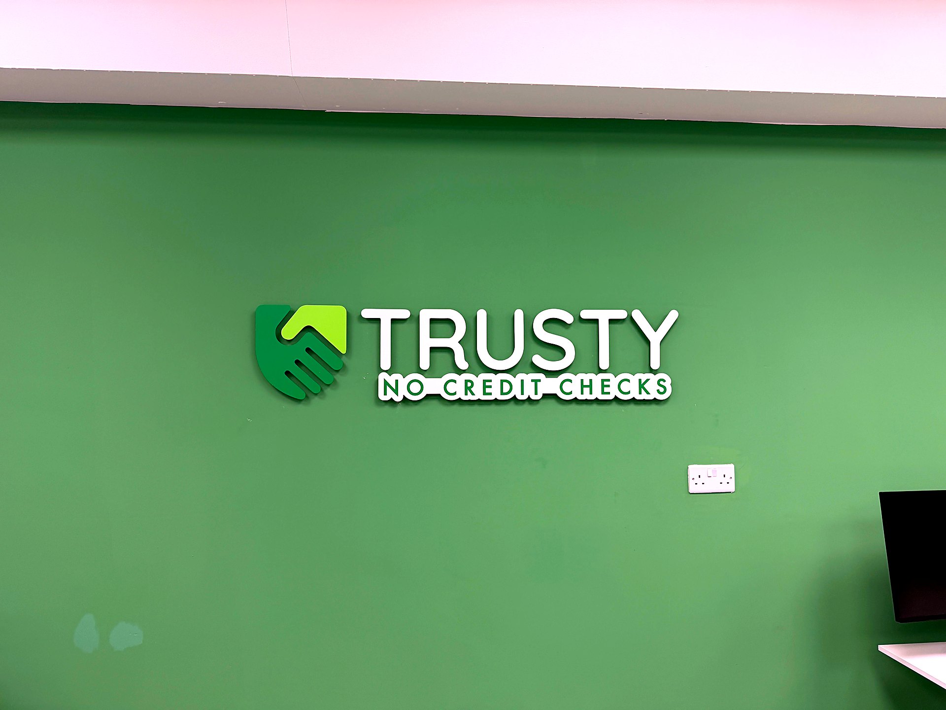 Trusty 3D built-up logo sign