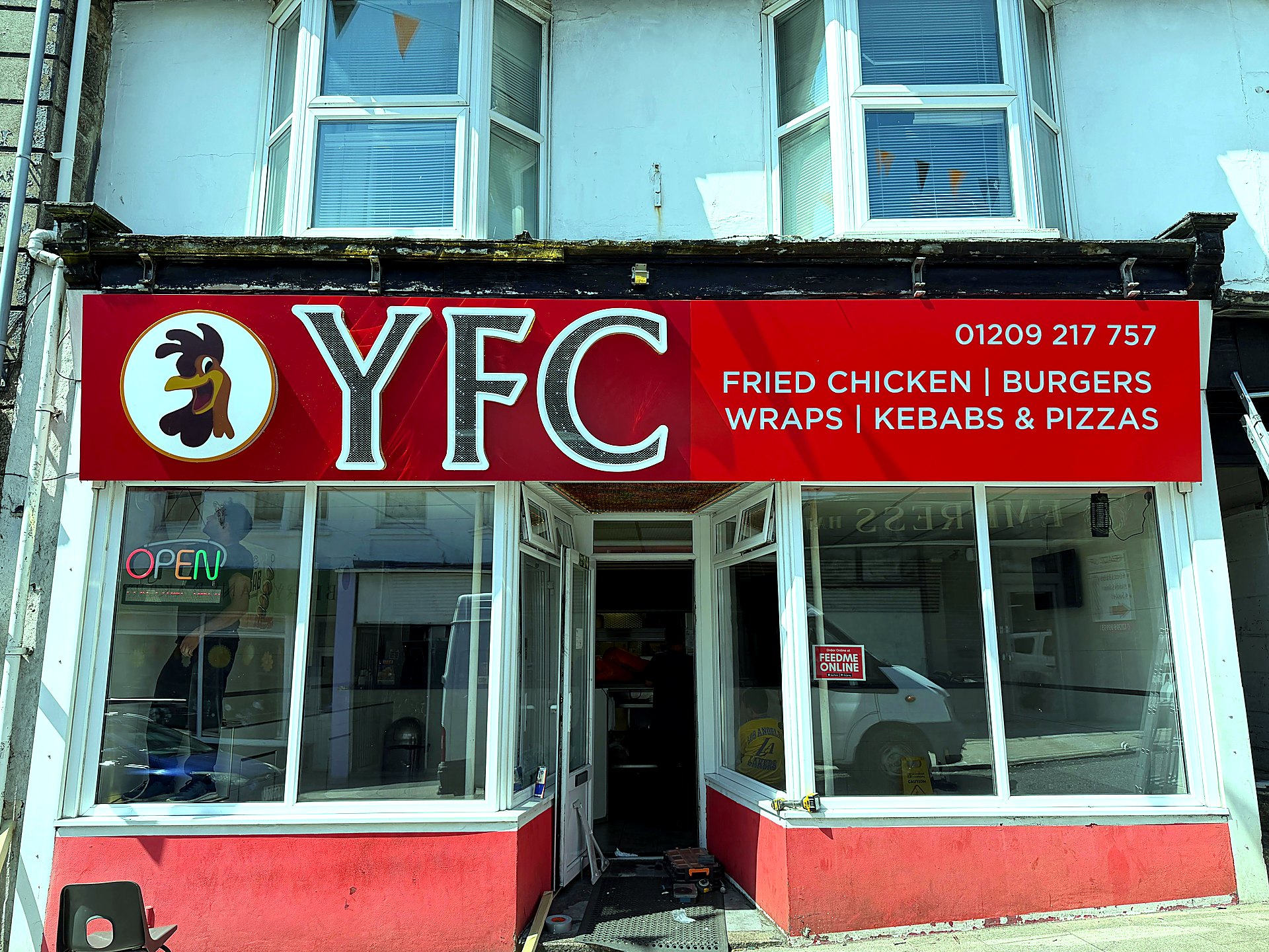 YFC illuminated shop front sign